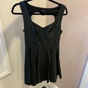 Miss Avenue black leather dress - Size Large